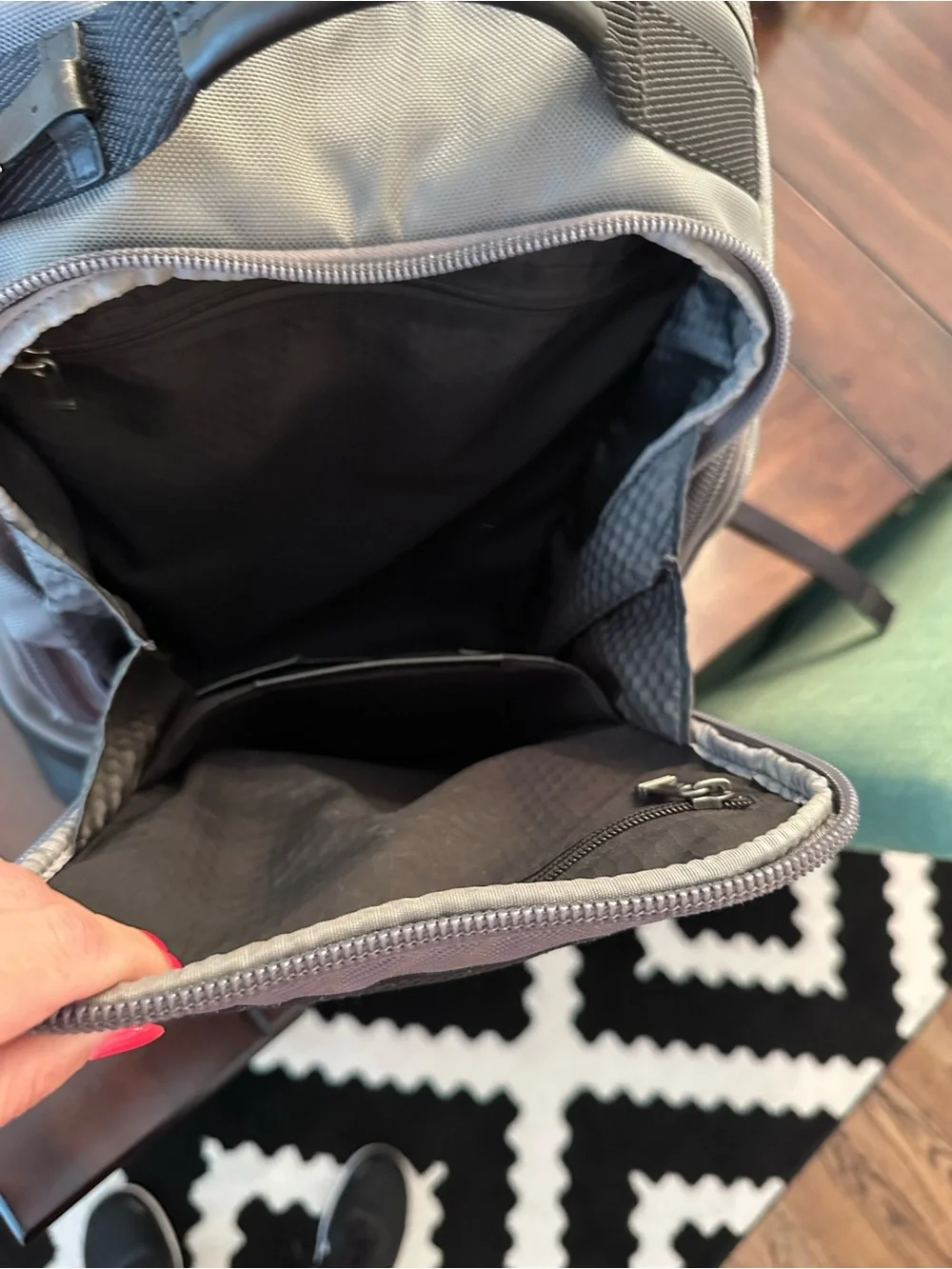 Tumi Gray and Black Travel Backpack